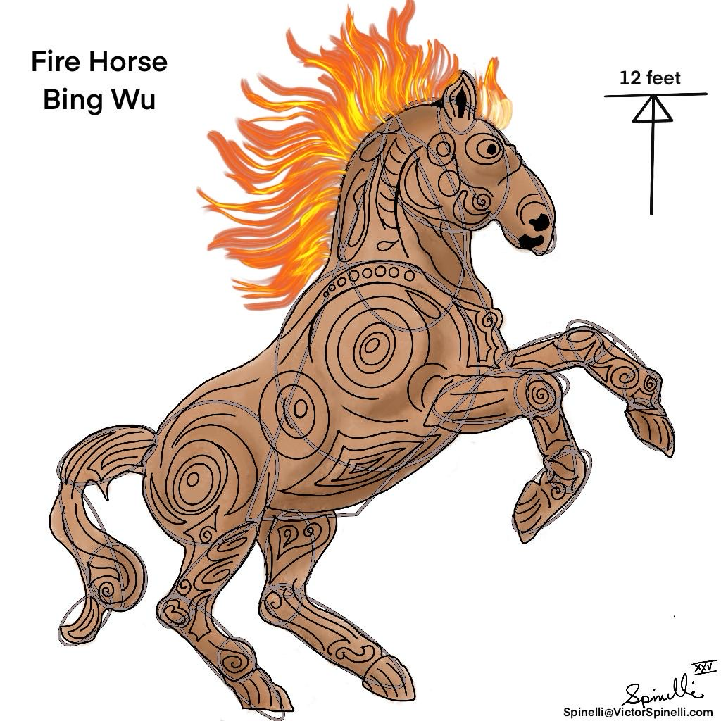 Fire Horse Art